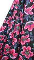 Artlux ~ 'Peony Pop - Pink & Black' Luxury Cotton Lawn ~ Made in Italy